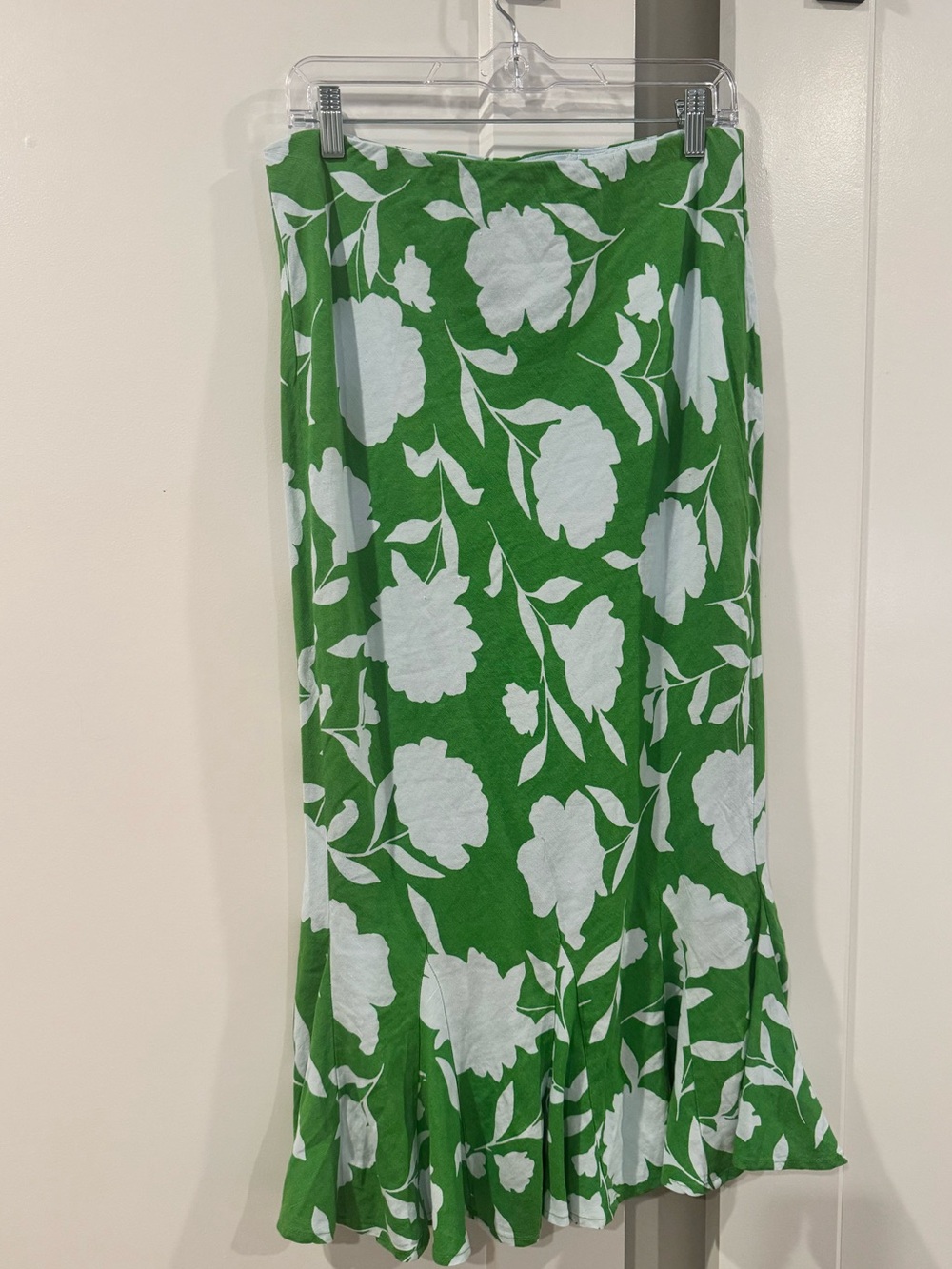kate spade Green and White Floral Maxi Skirt